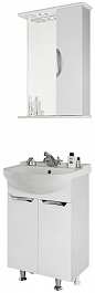 Водолей Мебель для ванной Лира 55 R белая – фотография-1
