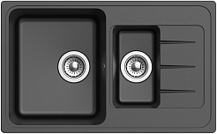Ewigstein Мойка кухонная Elegant 60KF черный – фотография-3