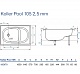 Koller Pool Стальная ванна 105x70E с сиденьем – картинка-6