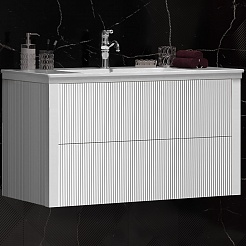 Opadiris Мебель для ванной Рубинно 90 подвесная белая – фотография-5