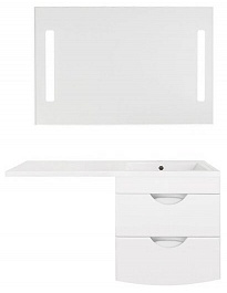 Style Line Мебель для ванной Жасмин-2 120 R Люкс Plus белый – фотография-1