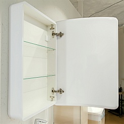Velvex Мебель для ванной Iva 60 подвесная, белая, зеркало-шкаф – фотография-5