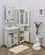 Sanflor Мебель для ванной Адель 65 белая, патина серебро – картинка-16