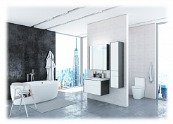 Roca Мебель для ванной Ronda 80 белый/серый – фотография-3