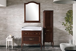 ASB-Woodline Зеркало для ванной Модерн 85 антикварный орех – фотография-4