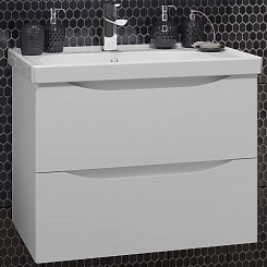 Opadiris Мебель для ванной Элеганс 70 подвесная белая матовая – фотография-6