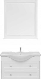 Aquanet Мебель для ванной Монте 85 подвесная белая матовая – фотография-1