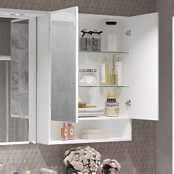 Opadiris Мебель для ванной Фреш 120 R под стиральную машину подвесная белая – фотография-12