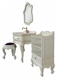 Demax Зеркало для ванной "Флоренция" перламутр – фотография-5