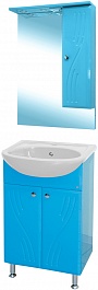 Misty Мебель для ванной Мисти 60 R голубая – фотография-1
