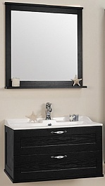 Акватон Мебель для ванной "Леон 80" ясень черный – фотография-1