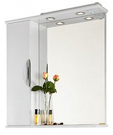 Водолей Зеркальный шкаф Лира 75 L белый – фотография-1