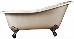 Фэма Чугунная ванна "Beatrice", ножки бронза, покрытие RAL, металлик – фотография-1
