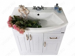 Водолей Мебель для ванной Капри 75 R дуб – фотография-2