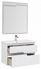 Aquanet Мебель для ванной Модена 85 белая – фотография-15