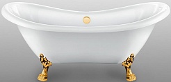 Фэма Акриловая ванна "Julia", ножки золото, покрытие RAL матовое – фотография-1