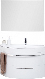De Aqua Мебель для ванной Эскалада 100 R, зеркало Сильвер – фотография-1