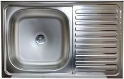 КромРус Мойка кухонная EC-216-D, 3.5" левая – фотография-1