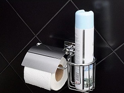 Fixsen Держатель туалетной бумаги Kvadro FX-61309+10 с держателем для освежителя – фотография-2