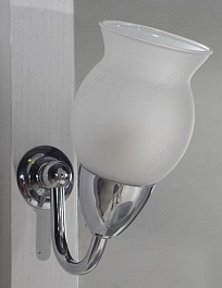 ASB-Woodline Зеркало для ванной Флоренция 65 белое/ патина серебро, массив ясеня – фотография-7