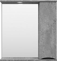 Misty Зеркальный шкаф Атлантик 80 R серый камень – фотография-1