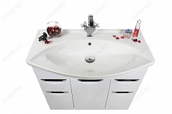 Водолей Мебель для ванной Лира 85 R белая – фотография-3