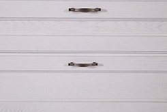 ASB-Woodline Мебель для ванной Прато 100 белый, патина серебро, массив ясеня – фотография-5