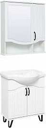 Runo Мебель для ванной Марсель 65 белая – фотография-1