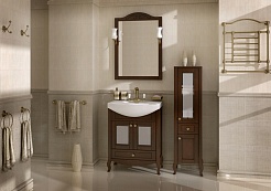 ASB-Woodline Зеркало для ванной Флоренция 65 бук тироль, массив ясеня – фотография-3