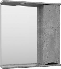 Misty Зеркальный шкаф Атлантик 80 R серый камень – фотография-2