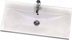 Vigo Мебель для ванной Geometry 2-800 белая/бетон – фотография-2