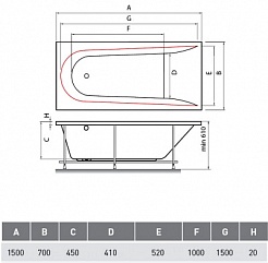 Vayer Акриловая ванна Boomerang 150x70 – фотография-5