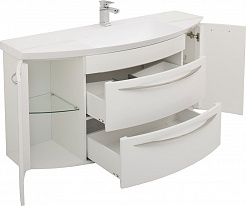De Aqua Мебель для ванной Лонг 140, зеркало Экстра EXT V 150 F – фотография-6