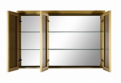 De Aqua Зеркало-шкаф для ванной Алюминиум 120 (AL 507 120 G) золото – фотография-4