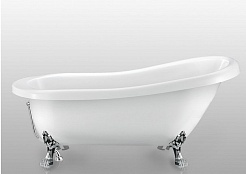 Magliezza Акриловая ванна на лапах Alba (168,5х72,5) ножки хром  – фотография-1