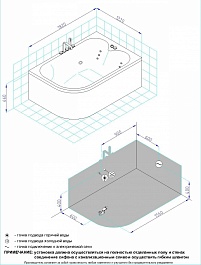 Royal Bath Акриловая ванна NORWAY DE LUXE с гидромассажем 180х120х66 R – фотография-2