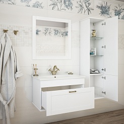 Sanflor Мебель для ванной Ванесса 75 белый – фотография-10