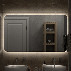 Misty Мебель для ванной Коломбо 120 R подвесная под стиральную машину дуб галифакс/антрацит – фотография-12