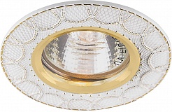 Feron Светильник встраиваемый DL6243 потолочный MR16 G5.3 белый/золото – фотография-1