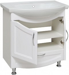 Runo Мебель для ванной Неаполь 65 белая – фотография-3