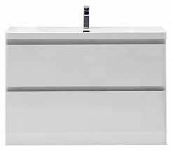 BelBagno Мебель для ванной напольная ENERGIA-N 1200 Bianco Lucido, зеркало-шкаф – фотография-5