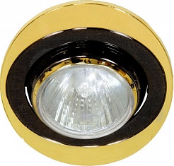 Feron Встраиваемый светильник 108Т-MR16 черный-золото – фотография-1