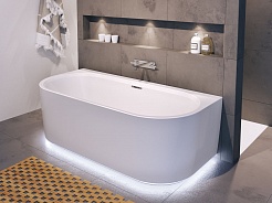 Riho Акриловая ванна DESIRE WALL MOUNTED LED 184x84 – фотография-2