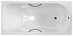 Универсал Ванна чугунная Сибирячка У 170x75 с отверстиями под ручки – фотография-1