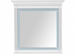 Aquanet Зеркало Селена 105 белый/патина серебро – фотография-2