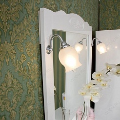 Бриклаер Зеркало для ванной "Лаура 90" белое – фотография-4