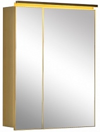 De Aqua Зеркало-шкаф для ванной Алюминиум 80 (AL 504 080 G) золото – фотография-1