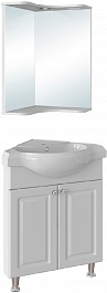 Runo Мебель для ванной Классик 65 угловая белая – фотография-2