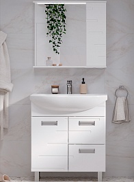 Volna Мебель для ванной Joli 70.1D.2Y R белая – фотография-1