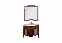 Demax Мебель для ванной "Версаль NEW 110" сerezo витраж (173317) – фотография-11